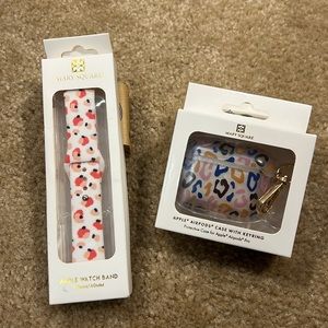 Mary Square APPLE LOT- Watch Band & AirPod Case- NWT